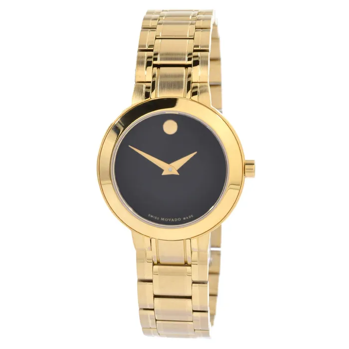 Movado Bracelets Movado Mens Quartz Watch Stiri Black Dial Yellow Gold Bracelet 0607282 Movado Bracelets Movado Mens Quartz Watch Stiri Black Dial Yellow Gold Bracelet 0607282