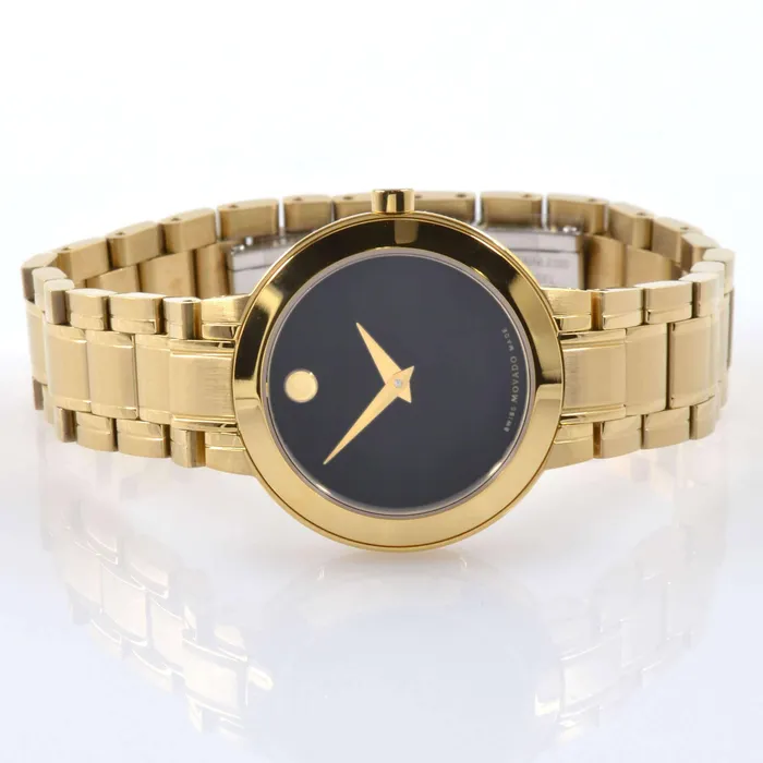 Movado Bracelets Movado Mens Quartz Watch Stiri Black Dial Yellow Gold Bracelet 0607282 Movado Bracelets Movado Mens Quartz Watch Stiri Black Dial Yellow Gold Bracelet 0607282