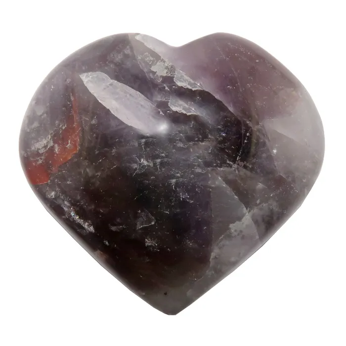 Necklaces Amethyst Heart Spiritual Love Purple Crystal Satin Crystals