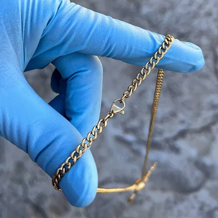 Necklaces Bling Cartel 14K Gold Plated Stainless Steel Cuban Chain AK47 Necklace 24 Necklaces Bling Cartel 14K Gold Plated Stainless Steel Cuban Chain AK47 Necklace 24