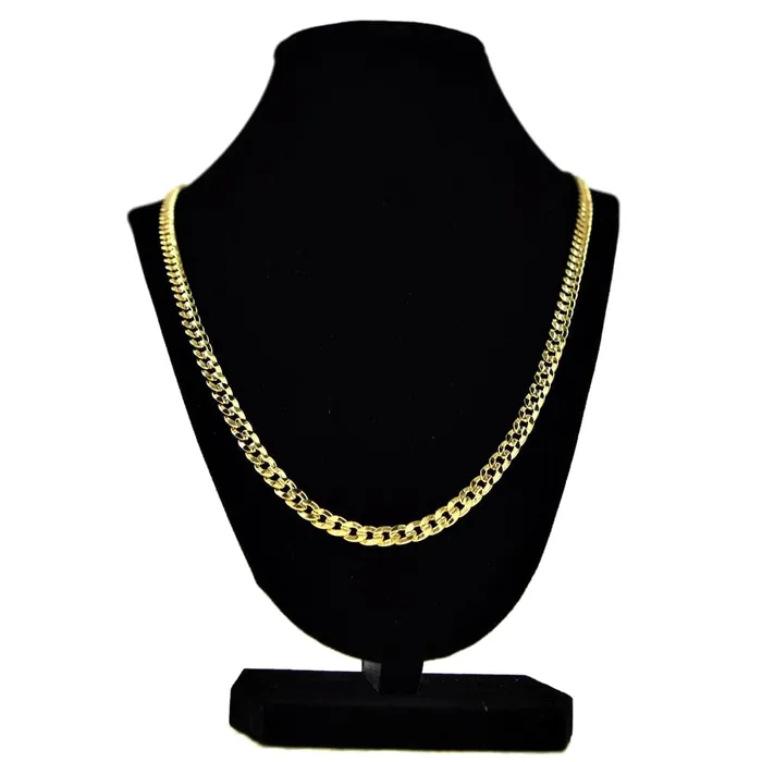 Necklaces Bling Cartel Admin 14K Gold Plated 24 x 5MM Cuban Curb Chain Necklace Necklaces Bling Cartel Admin 14K Gold Plated 24 x 5MM Cuban Curb Chain Necklace