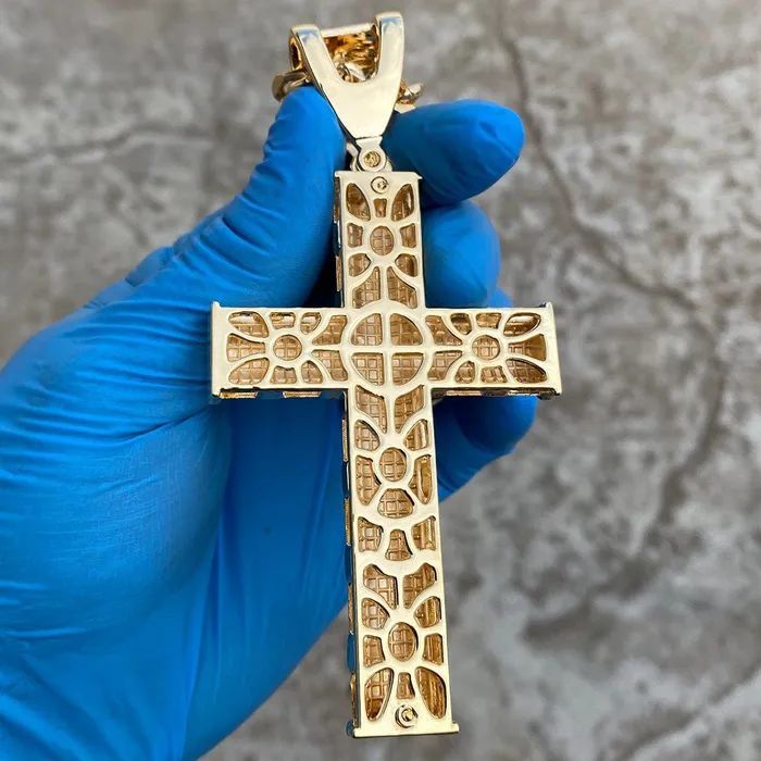 Necklaces Bling Cartel Admin 18K Gold Plated Huge Crucifix Cross Pendant Cuban Chain Necklace 30 Necklaces Bling Cartel Admin 18K Gold Plated Huge Crucifix Cross Pendant Cuban Chain Necklace 30