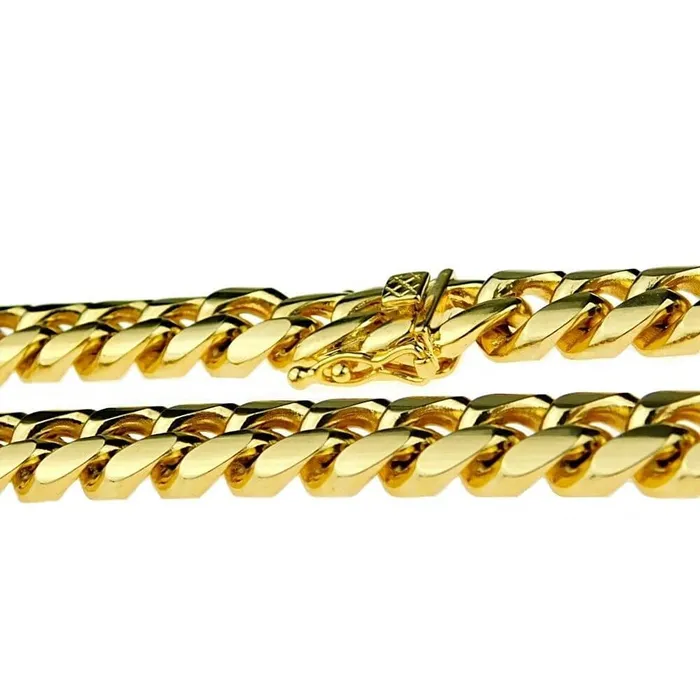 Necklaces Bling Cartel Admin Gold Plated 316L Stainless Steel Cuban Chain Necklace 24 x 14MM Necklaces Bling Cartel Admin Gold Plated 316L Stainless Steel Cuban Chain Necklace 24 x 14MM