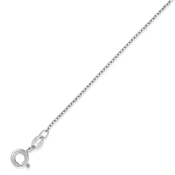 Necklaces Classic Sterling Silver Rhodium Plated 13mm Cable Chain 18