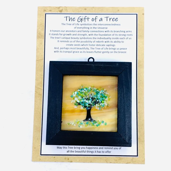 Necklaces Glimmer Glass Gifts Fused Glass Tree of Life Shadow Box 48