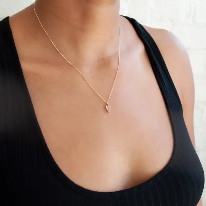 Necklaces Lauren Wolf Jewelry Small Quartz Kite Necklace
