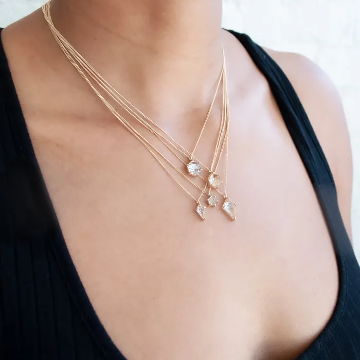 Necklaces Lauren Wolf Jewelry Small Quartz Kite Necklace