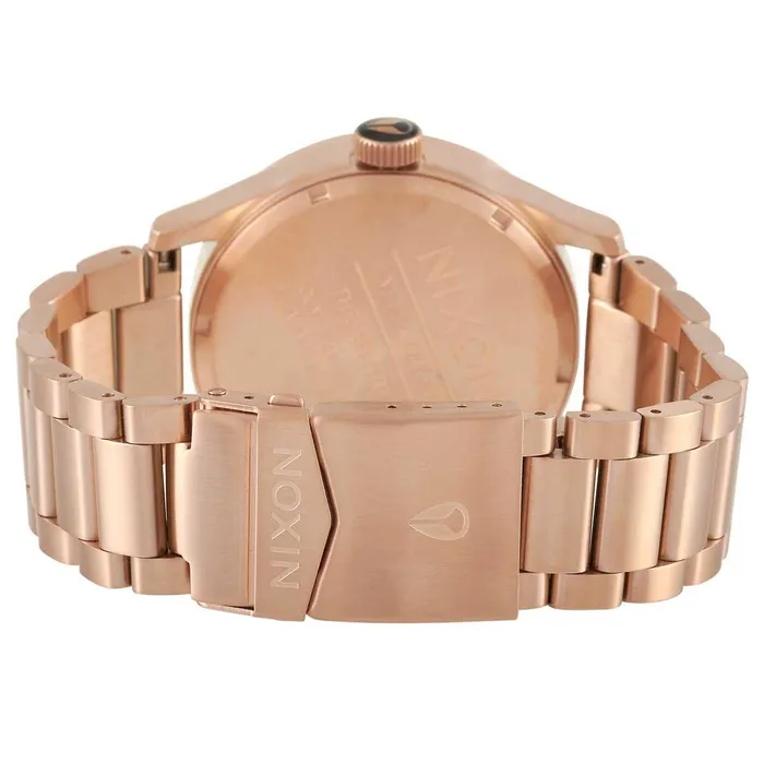 NIXON Bracelets Nixon Mens Japanese Quartz Watch Sentry Black Dial Rose Gold Bracelet A3561932 NIXON Bracelets Nixon Mens Japanese Quartz Watch Sentry Black Dial Rose Gold Bracelet A3561932