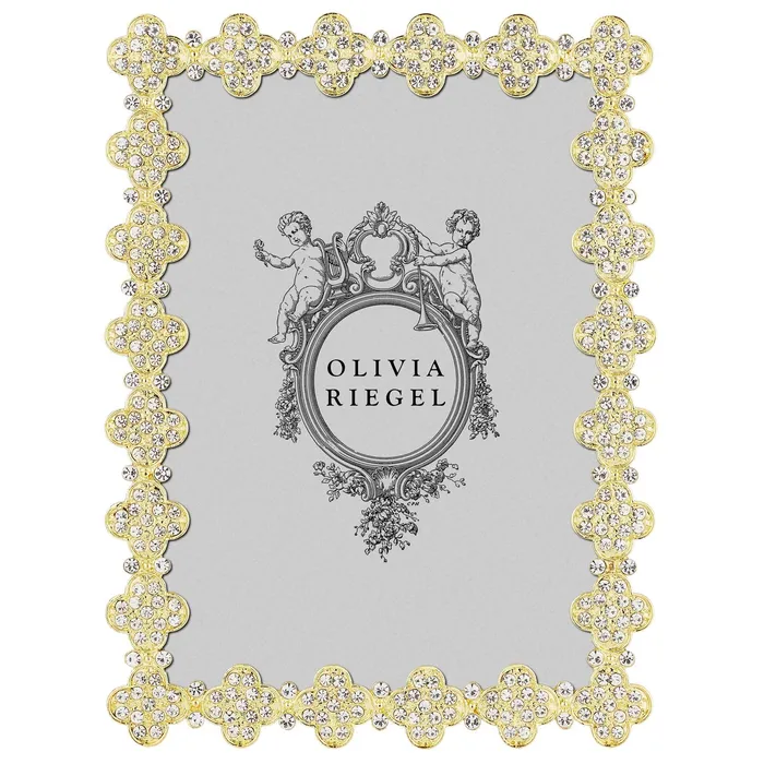 Olivia Riegel Gold Pav Clover 5 x 7 Frame Olivia Riegel PreStyled Sets
