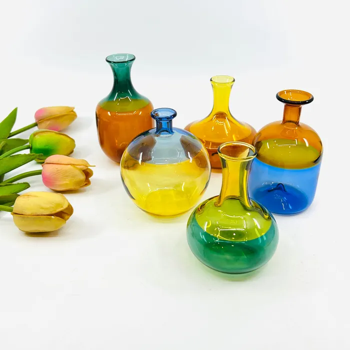 One Hundred 80 Degrees Rings Two Tone Bud Vases1