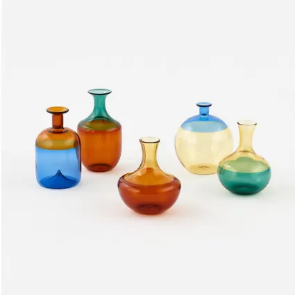 One Hundred 80 Degrees Rings Two Tone Bud Vases1