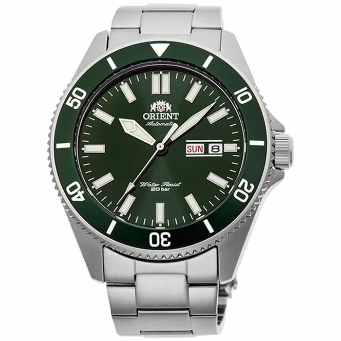 ORIENT Orient Mens Automatic Watch Kanno Green Dial Silver Tone Bracelet RAAA0914E19B Bracelets ORIENT Orient Mens Automatic Watch Kanno Green Dial Silver Tone Bracelet RAAA0914E19B Bracelets