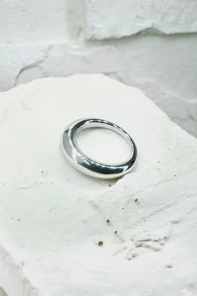 Oval Ring Silver Kty Rings