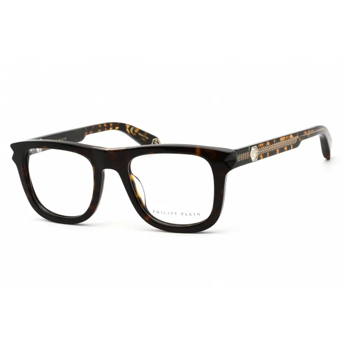 Philipp Plein Rings Philipp Plein Mens Eyeglasses Shiny Dark Havana Square Plastic Frame VPP023V 0722 Philipp Plein Rings Philipp Plein Mens Eyeglasses Shiny Dark Havana Square Plastic Frame VPP023V 0722