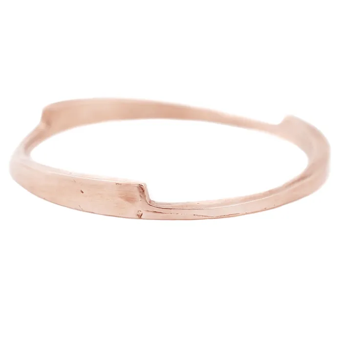 Plain Rose Gold Razor Stack Ring T Kahres Rings