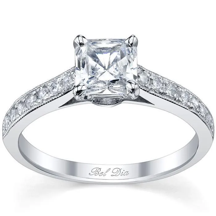 Princess Cut Engagement Ring deBebians Rings