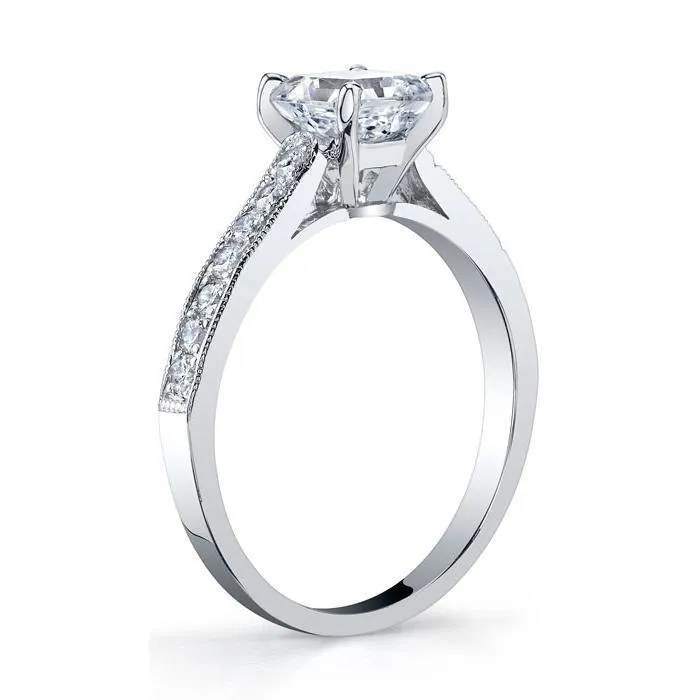 Princess Cut Engagement Ring deBebians Rings