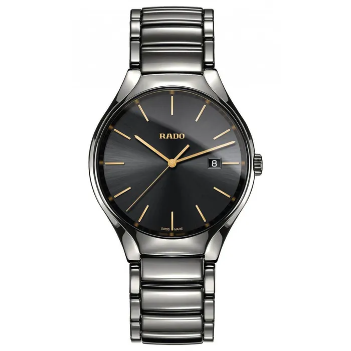 Rado Mens Quartz Watch True Silver Tone Ceramic Bracelet R27239152 Rado Bracelets Rado Mens Quartz Watch True Silver Tone Ceramic Bracelet R27239152 Rado Bracelets