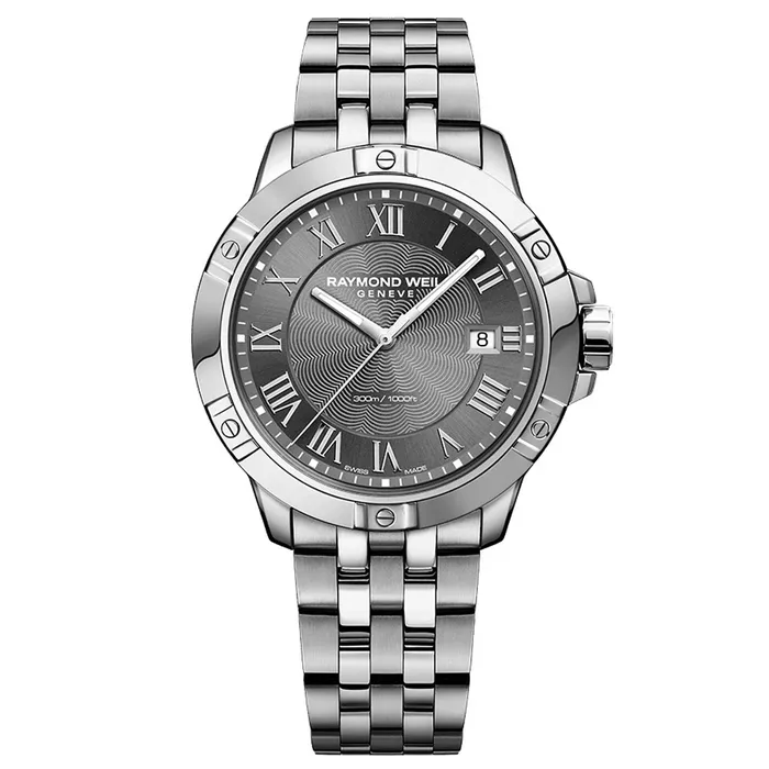 RAYMOND WEIL Bracelets Raymond Weil Mens Quartz Watch Tango Grey Dial Silver Bracelet 8160ST00608 RAYMOND WEIL Bracelets Raymond Weil Mens Quartz Watch Tango Grey Dial Silver Bracelet 8160ST00608