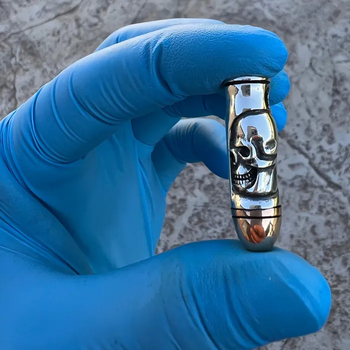 Real 925 Sterling Silver Skull Bullet Two Tone 14k Gold Plated Pendant Bling Cartel Rings Real 925 Sterling Silver Skull Bullet Two Tone 14k Gold Plated Pendant Bling Cartel Rings