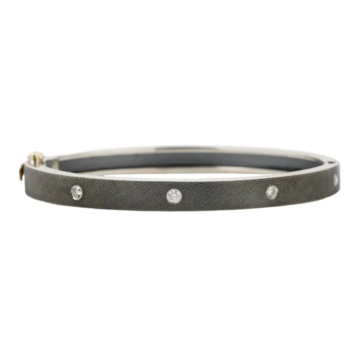 Rene Escobar Rings Olly Silver Bangle
