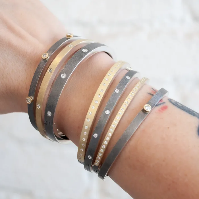 Rene Escobar Rings Olly Silver Bangle