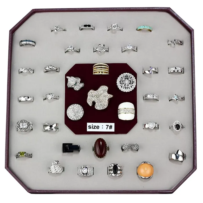 Rings Alamode VK017SIZE7 Assorted Brass Ring with Assorted in Assorted
