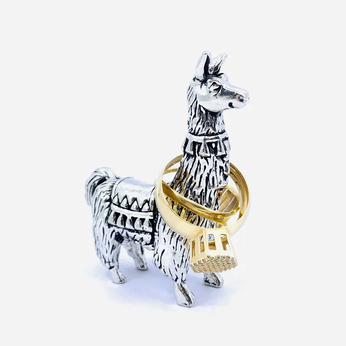 Rings Basic Spirit Pewter Ring Holder Llama