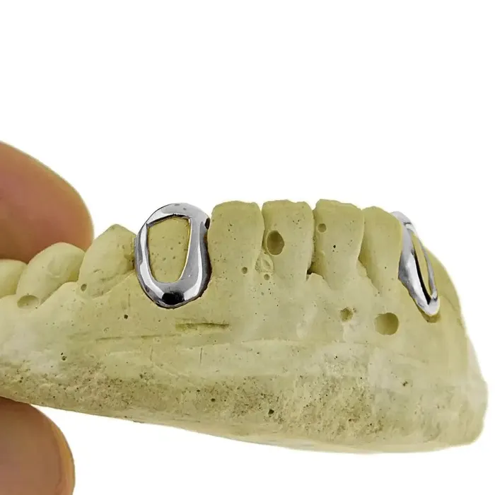 Rings Bling Cartel Admin 925 Sterling Silver Open Face Canine Custom Teeth Caps