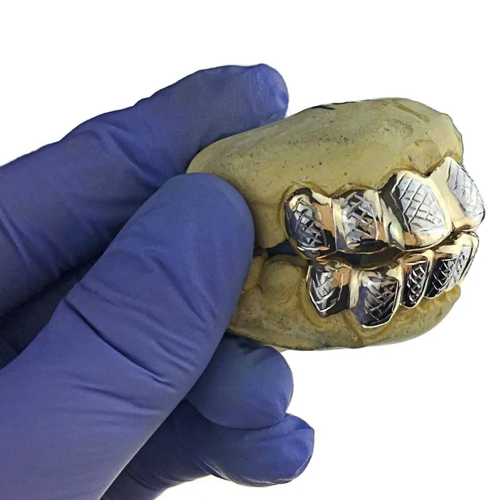 Rings Bling Cartel Admin Real 10K Gold TwoTone DiamondCut Custom Grillz