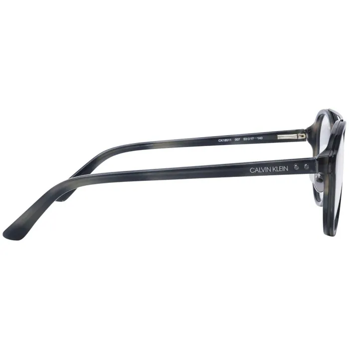 Rings Calvin Klein Calvin Klein Mens Eyeglasses Charcoal Havana Round Frame CALVIN KLEIN CK18511 007