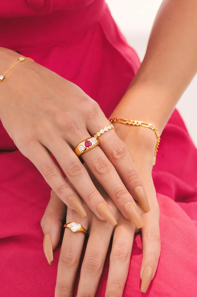 Rings Carrie Gold Ring Penny Pairs Rings Carrie Gold Ring Penny Pairs