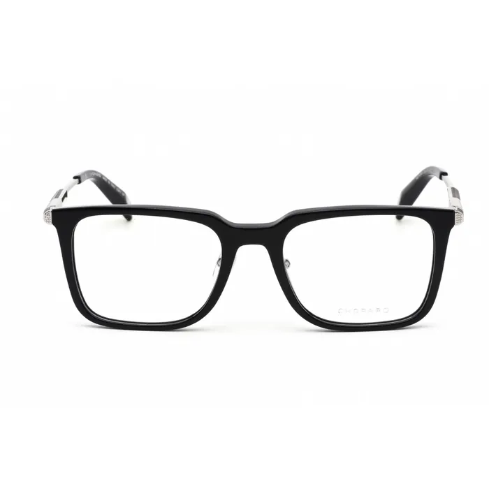 Rings Chopard Chopard Mens Eyeglasses Shiny Night BlueSilver Rectangular Frame VCH344 0821