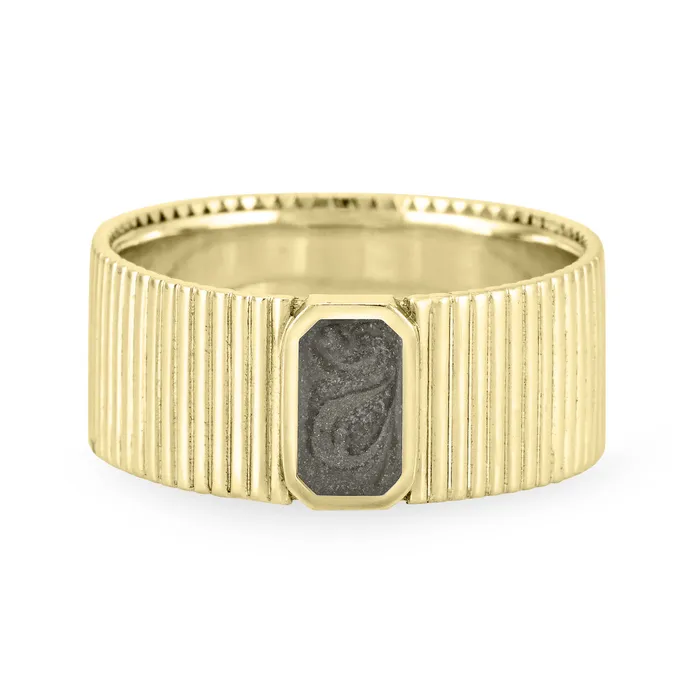 Rings closebymejewelry Tessa Cremation Ring in 14K Yellow Gold