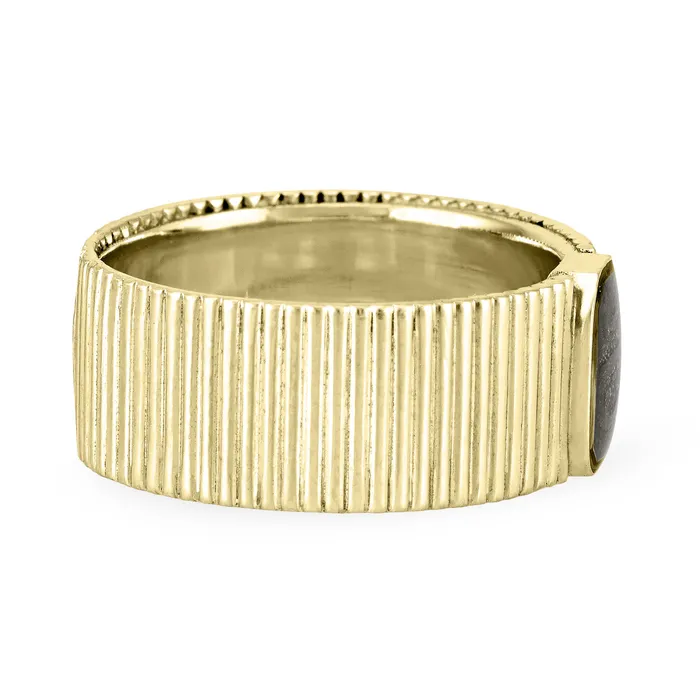 Rings closebymejewelry Tessa Cremation Ring in 14K Yellow Gold