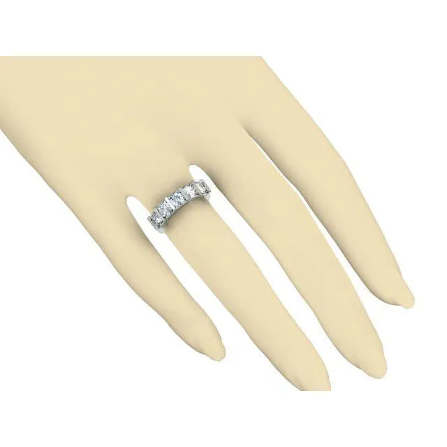 Rings deBebians 250cttw Bar Set Round Lab Grown Diamond Five Stone Ring