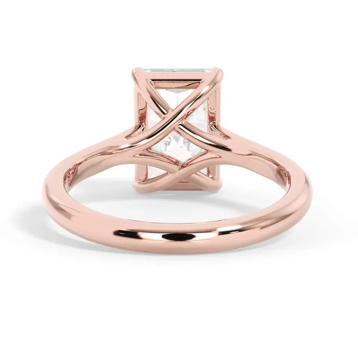 Rings deBebians Dainty Trellis Solitaire Engagement Ring Setting Rings deBebians Dainty Trellis Solitaire Engagement Ring Setting