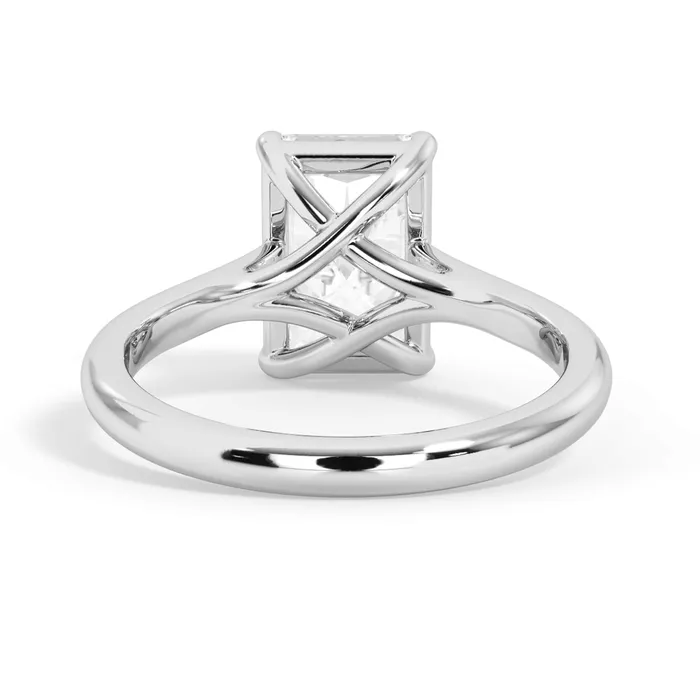 Rings deBebians Dainty Trellis Solitaire Engagement Ring Setting Rings deBebians Dainty Trellis Solitaire Engagement Ring Setting