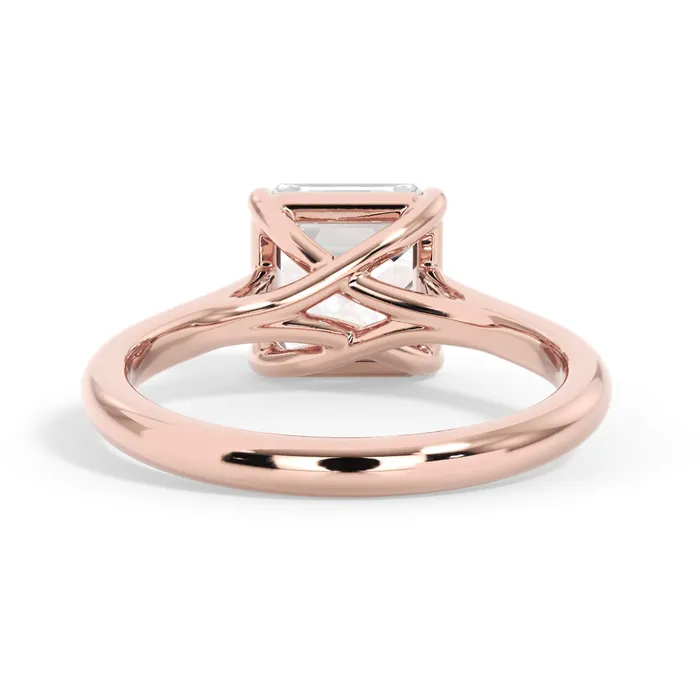 Rings deBebians Dainty Trellis Solitaire Engagement Ring Setting Rings deBebians Dainty Trellis Solitaire Engagement Ring Setting