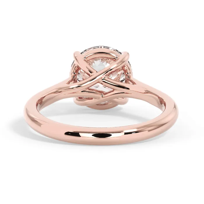 Rings deBebians Dainty Trellis Solitaire Engagement Ring Setting Rings deBebians Dainty Trellis Solitaire Engagement Ring Setting