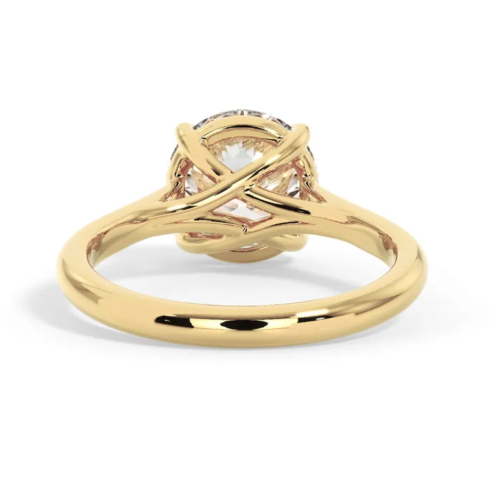 Rings deBebians Dainty Trellis Solitaire Engagement Ring Setting Rings deBebians Dainty Trellis Solitaire Engagement Ring Setting