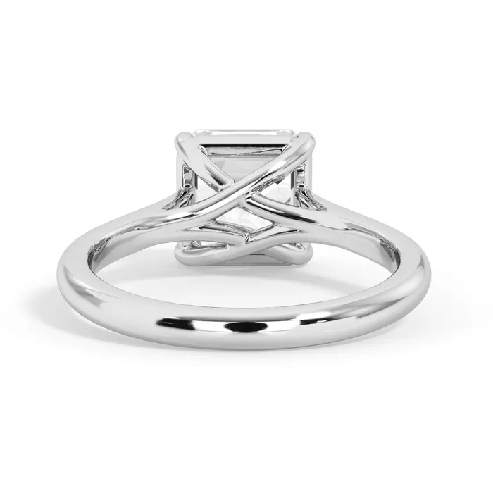 Rings deBebians Dainty Trellis Solitaire Engagement Ring Setting Rings deBebians Dainty Trellis Solitaire Engagement Ring Setting