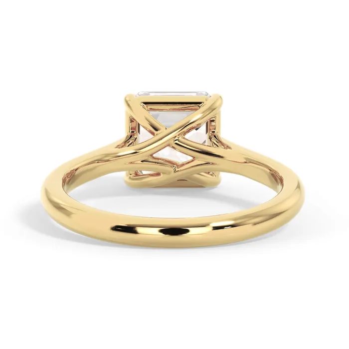 Rings deBebians Dainty Trellis Solitaire Engagement Ring Setting Rings deBebians Dainty Trellis Solitaire Engagement Ring Setting