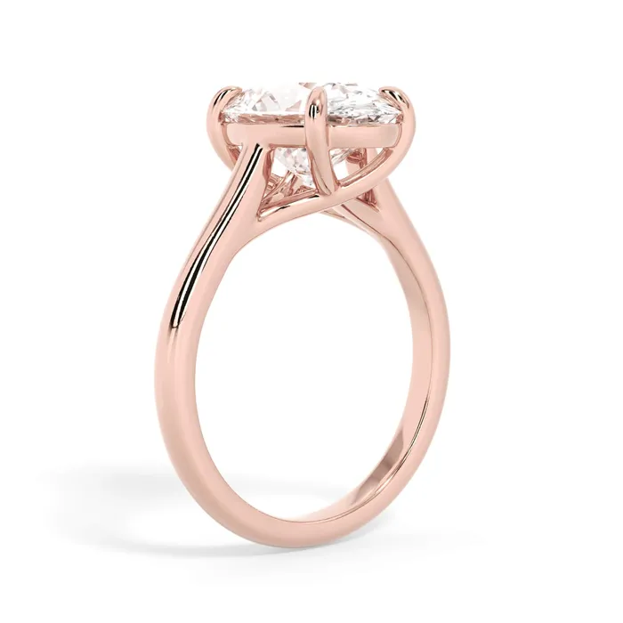 Rings deBebians Dainty Trellis Solitaire Engagement Ring Setting Rings deBebians Dainty Trellis Solitaire Engagement Ring Setting