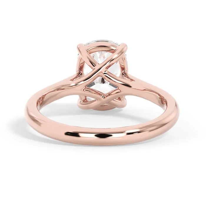 Rings deBebians Dainty Trellis Solitaire Engagement Ring Setting Rings deBebians Dainty Trellis Solitaire Engagement Ring Setting