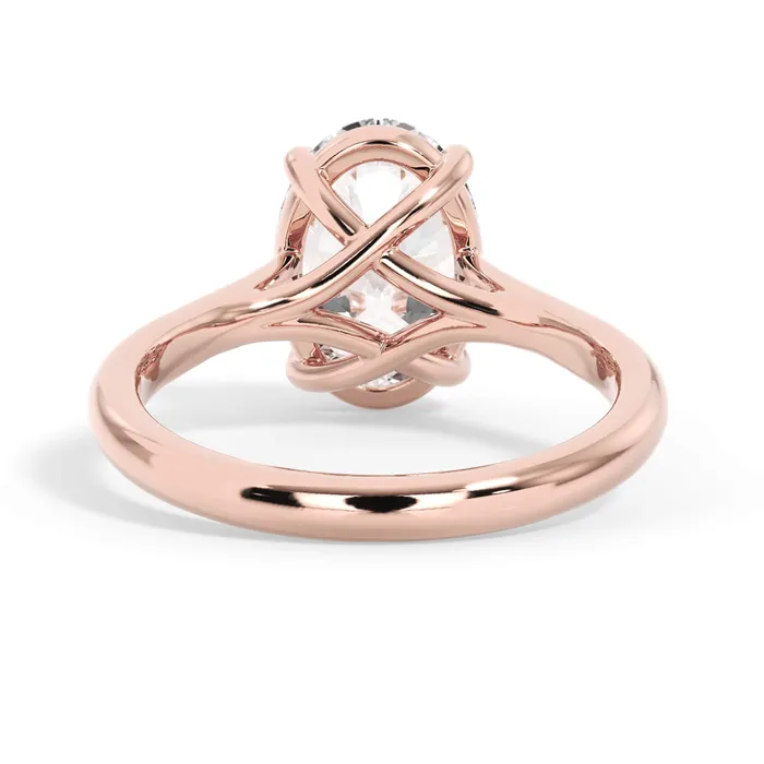 Rings deBebians Dainty Trellis Solitaire Engagement Ring Setting Rings deBebians Dainty Trellis Solitaire Engagement Ring Setting