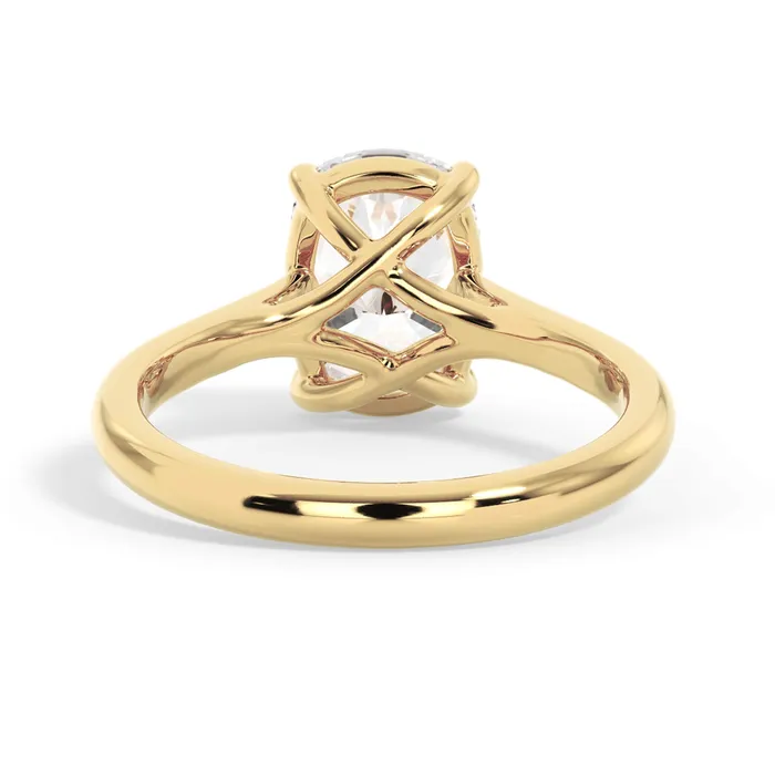 Rings deBebians Dainty Trellis Solitaire Engagement Ring Setting Rings deBebians Dainty Trellis Solitaire Engagement Ring Setting