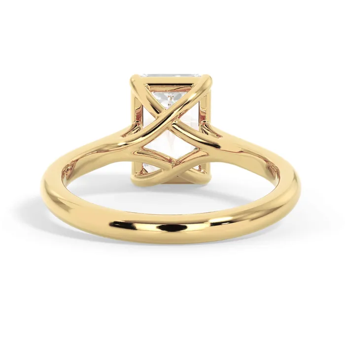 Rings deBebians Dainty Trellis Solitaire Engagement Ring Setting Rings deBebians Dainty Trellis Solitaire Engagement Ring Setting