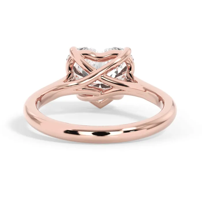 Rings deBebians Dainty Trellis Solitaire Engagement Ring Setting Rings deBebians Dainty Trellis Solitaire Engagement Ring Setting