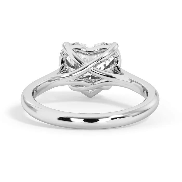 Rings deBebians Dainty Trellis Solitaire Engagement Ring Setting Rings deBebians Dainty Trellis Solitaire Engagement Ring Setting